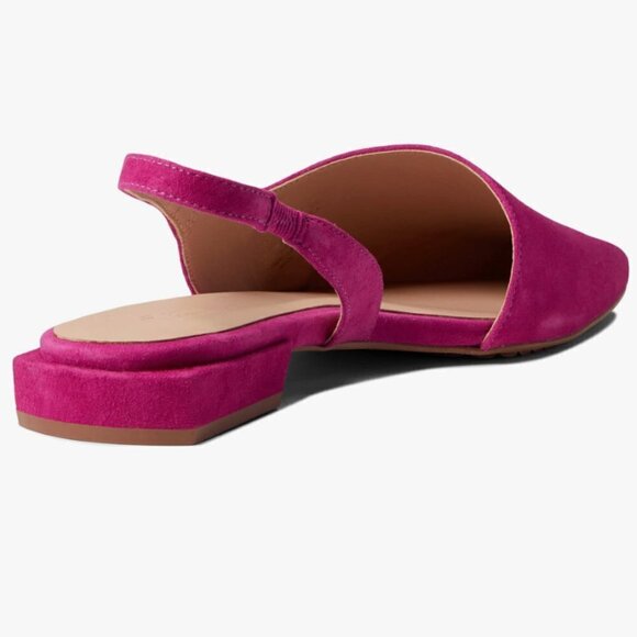 Naturalizer 27 EDIT Avrie Suede Slingback Block Heel Flats - Picture 9 of 9